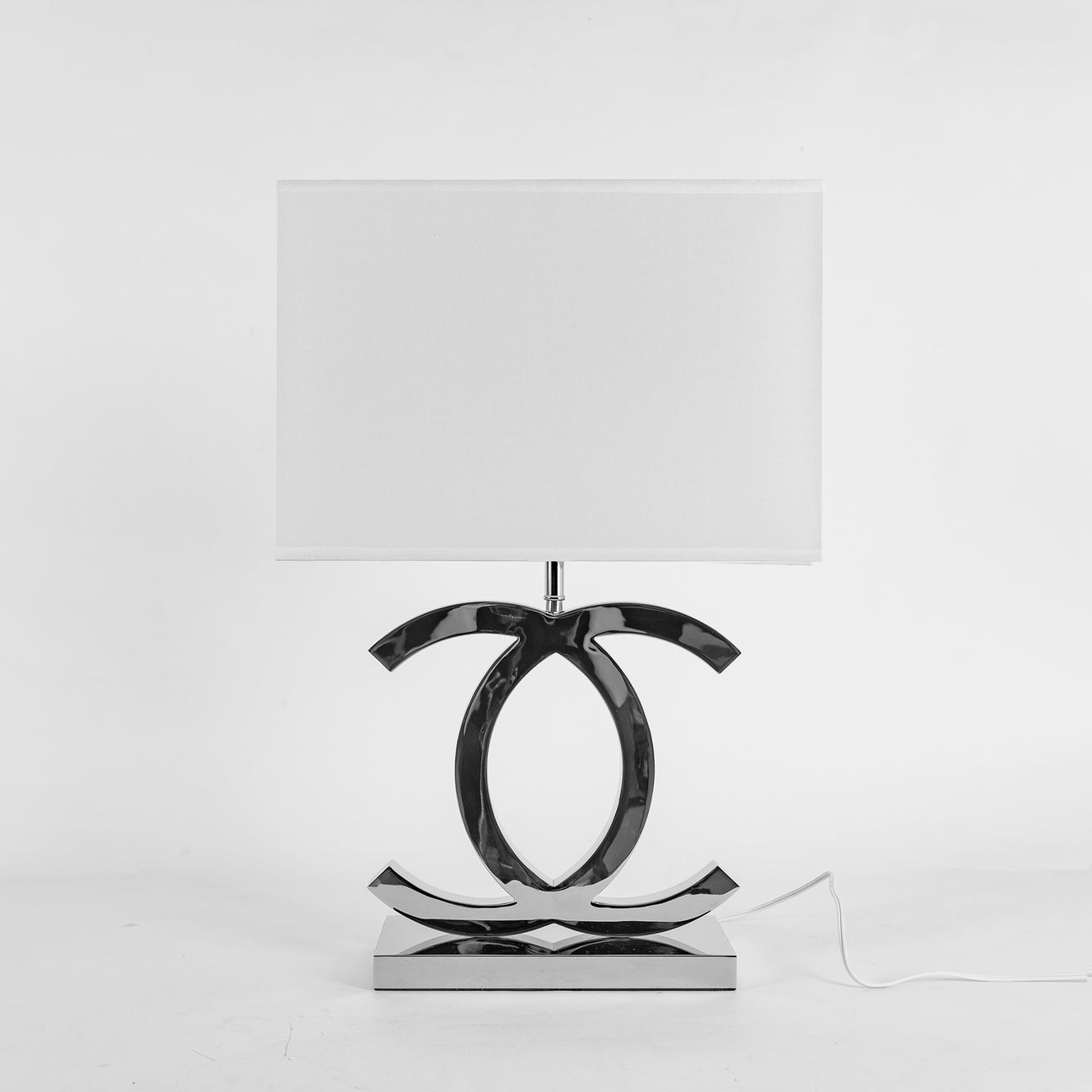 Lampe de table | Acier inoxydable, Design rectiligne 4