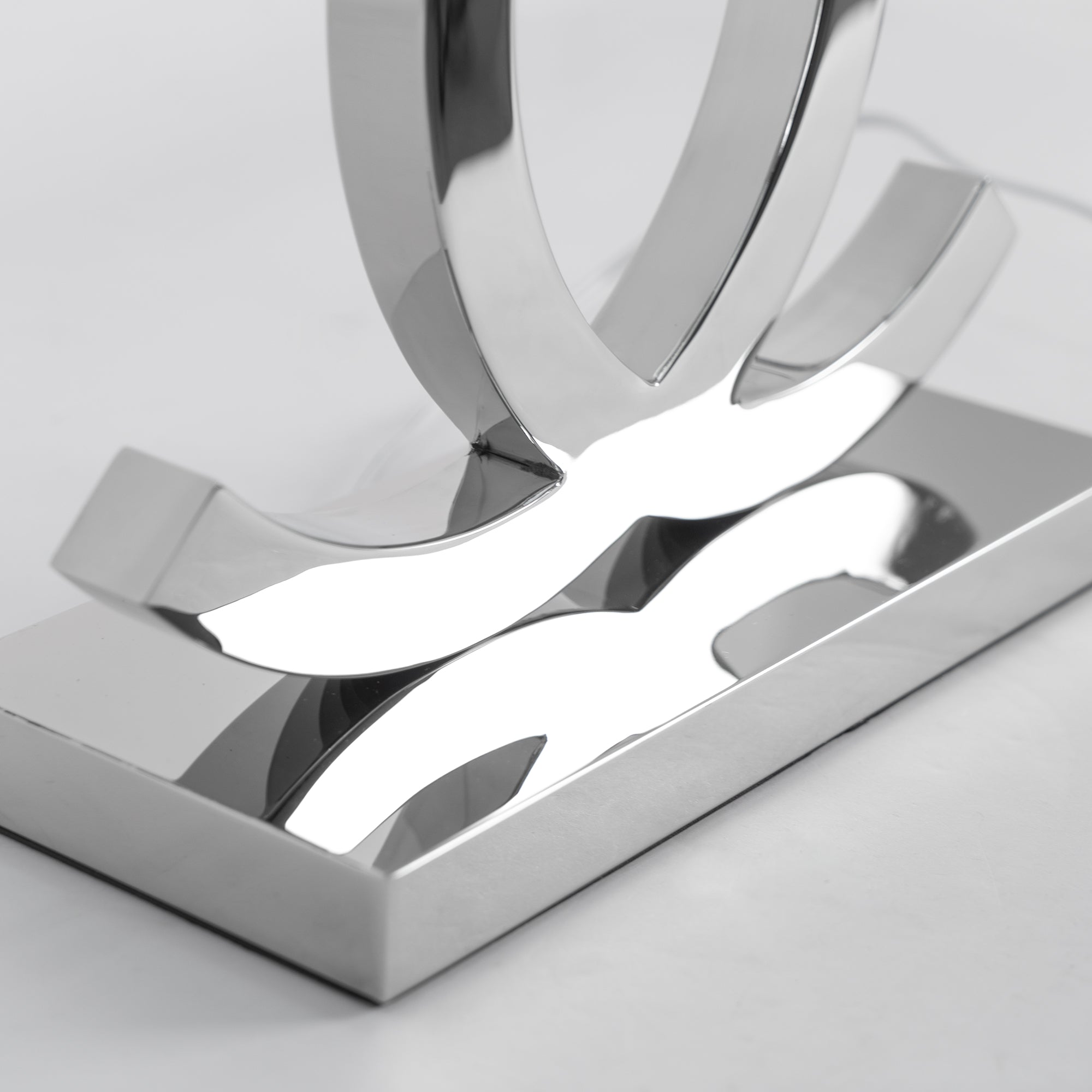 Lampe de table | Acier inoxydable, Design rectiligne 8