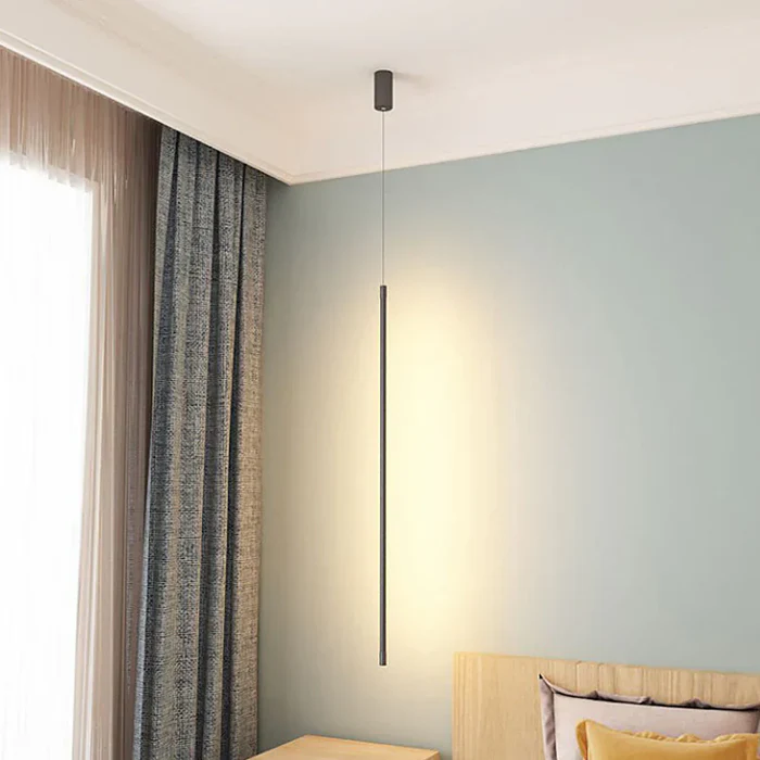 Lampe suspension LED | Tube fin, Structure en aluminium 1