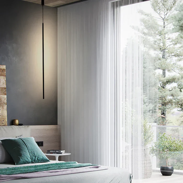 Lampe suspension LED | Tube fin, Structure en aluminium 4