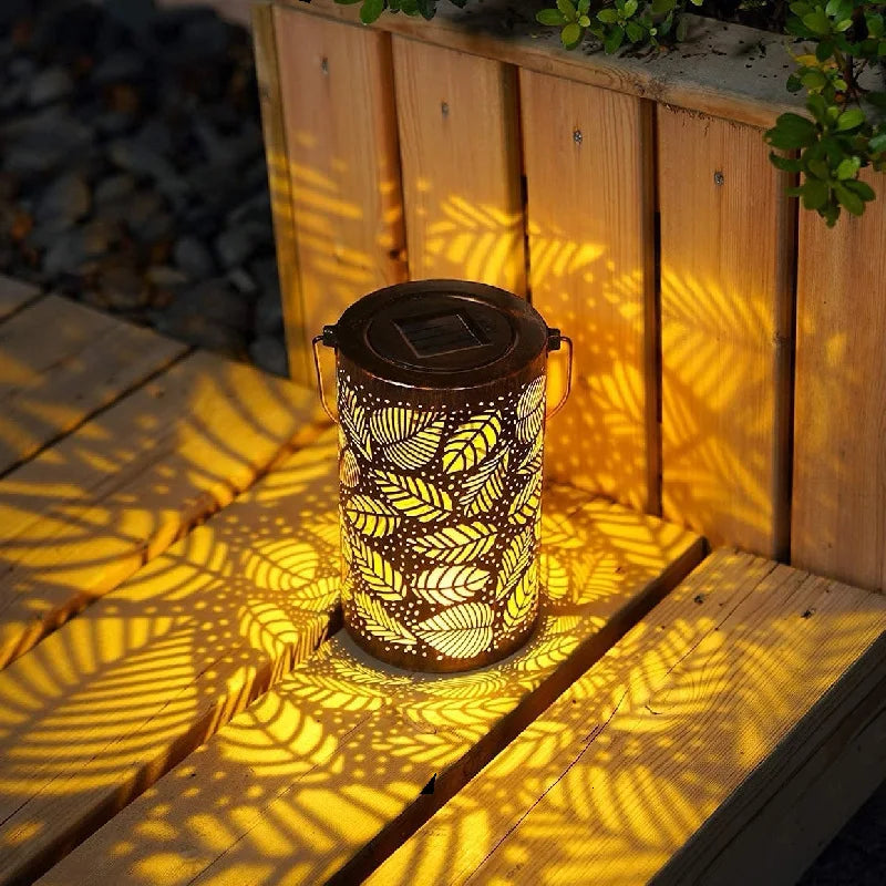 Lampe solaire LED décorative extérieur blanc chaud autonome étanche jardin terrasse design moderne