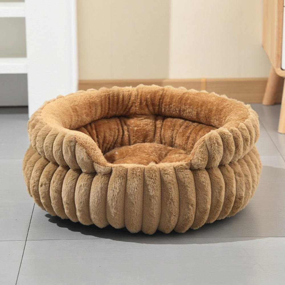 Lit pour chien surélevé | Forme ronde, côtés rembourrés 3