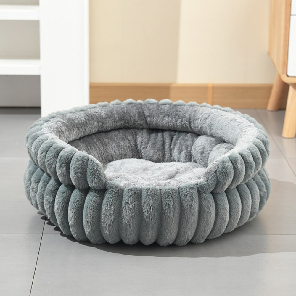 Lit pour chien surélevé | Forme ronde, côtés rembourrés 4