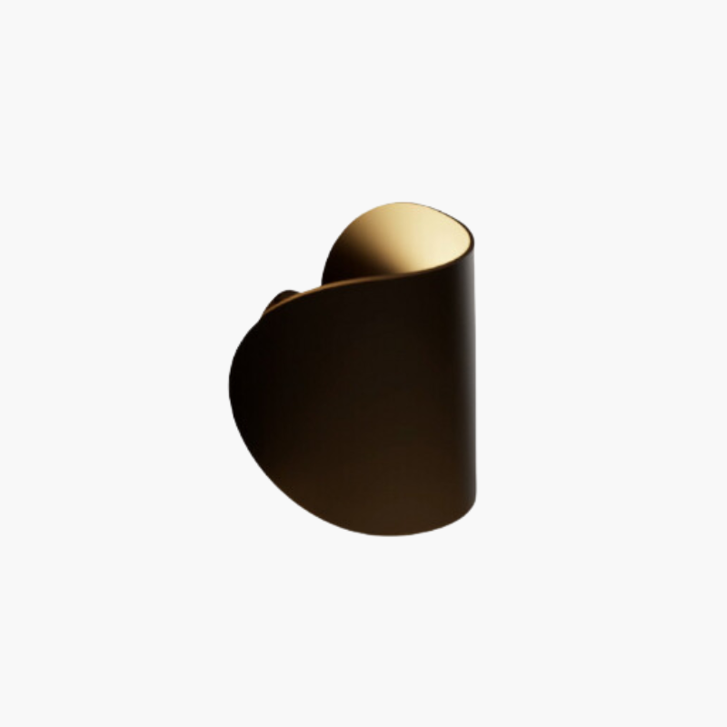 LumaTwist – Applique murale design LED rotative noire pour salon