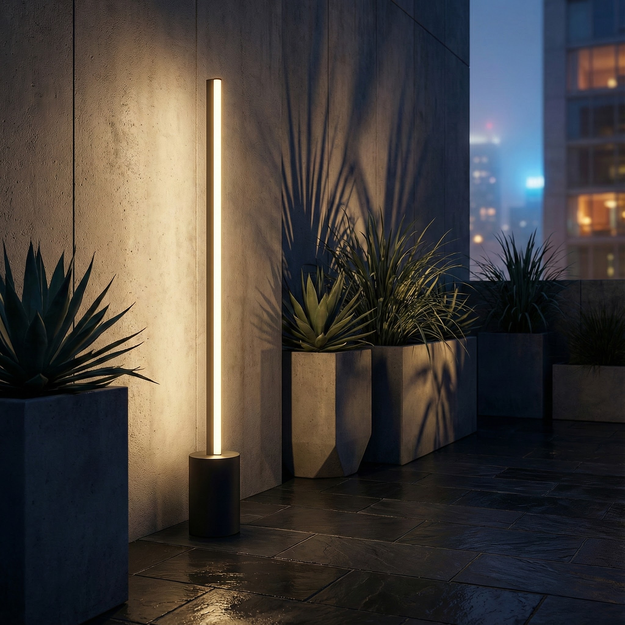 Luminaire Extérieur | Finition Noire Mate, Design Épuré 1