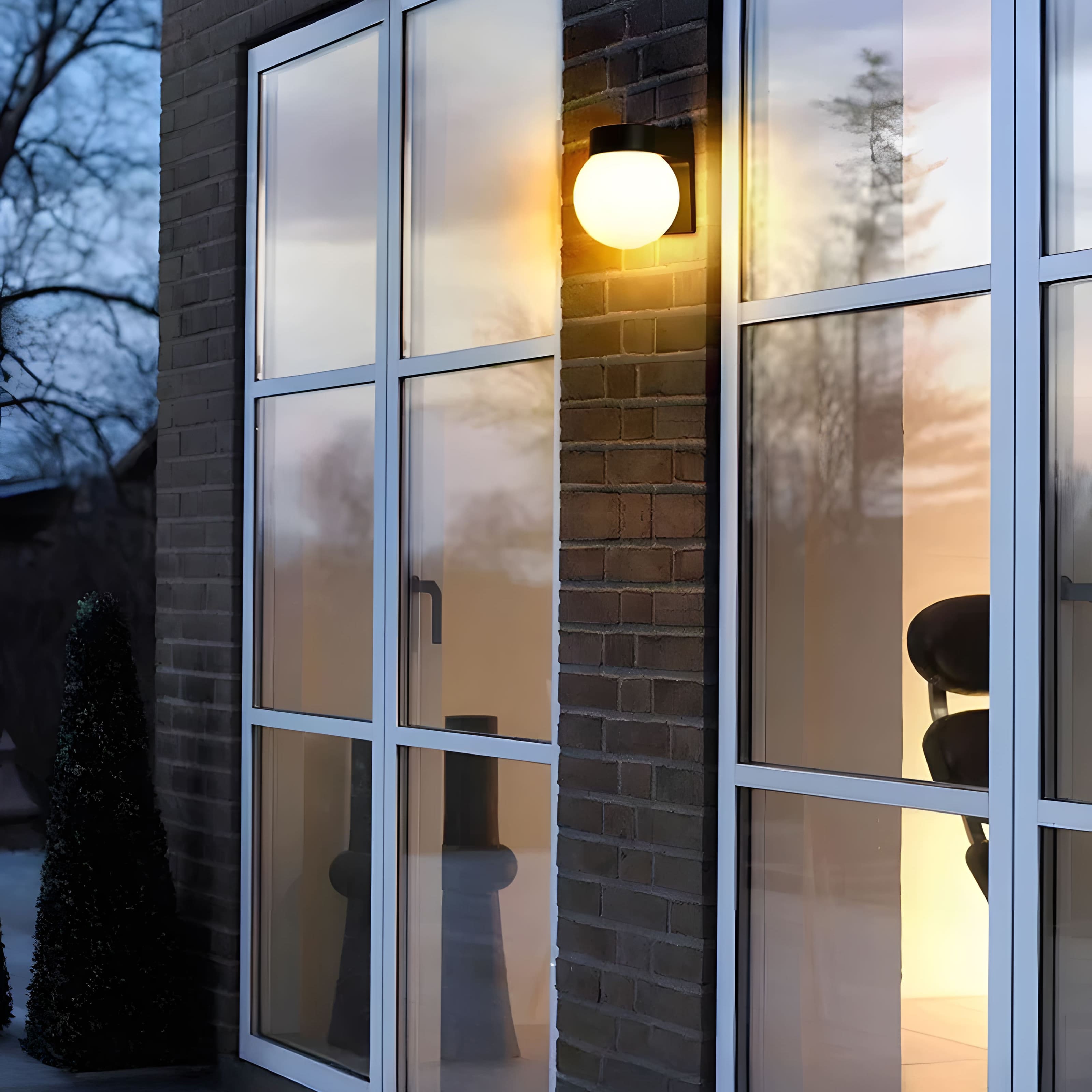 Luminaire Exterieur | Globe Arrondi, Design Minimaliste 6