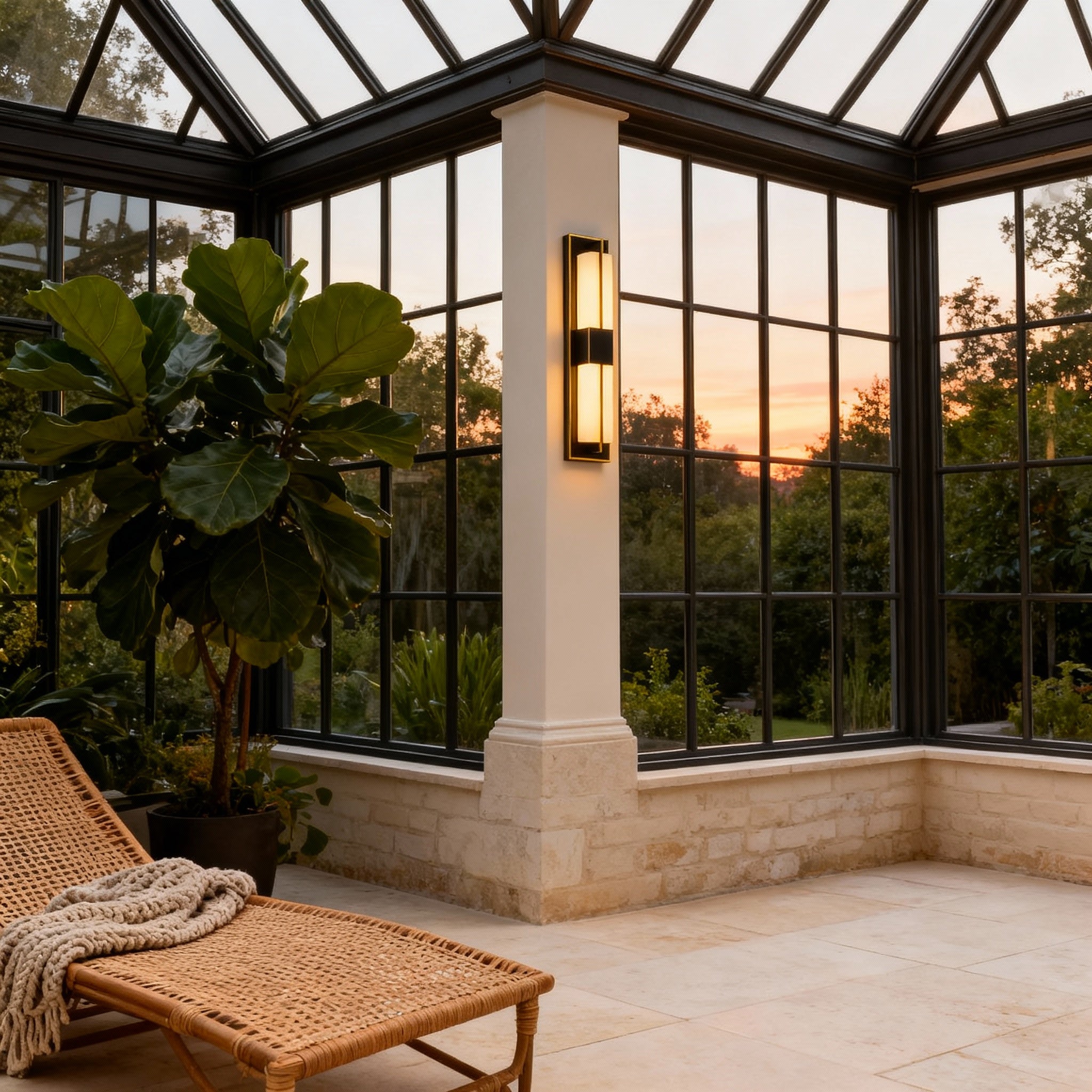 Luminaire Vertical | Construction Étanche, Design Contemporain 4