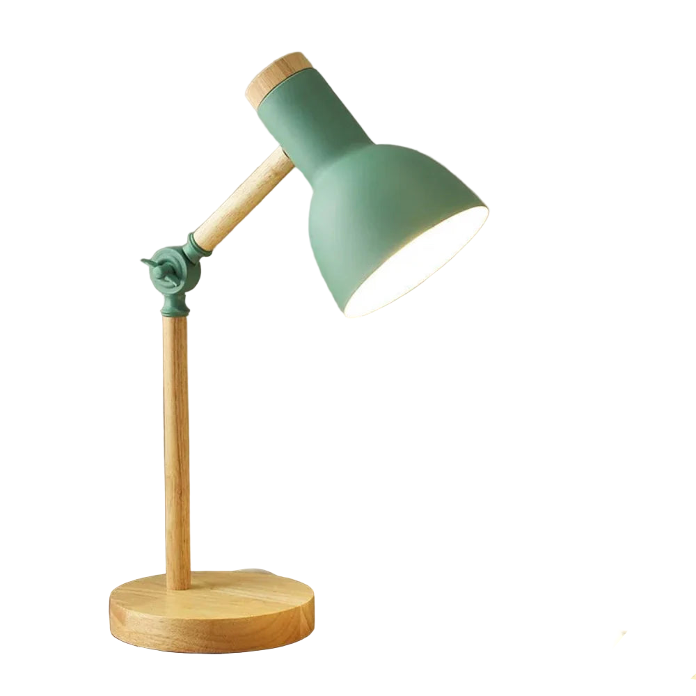 LumiBois Lampe de Bureau LED Moderne Bois Naturel Réglable Bureau