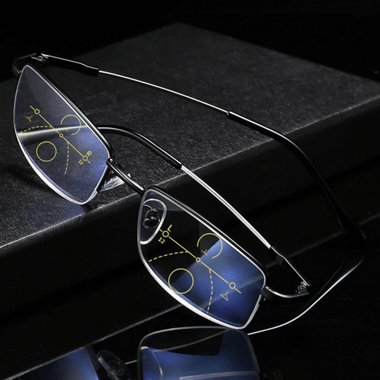 Lunettes Progressives Multifocales BowLift avec Verres Anti-Reflets et Protection UV - Design Élégant Noir 0