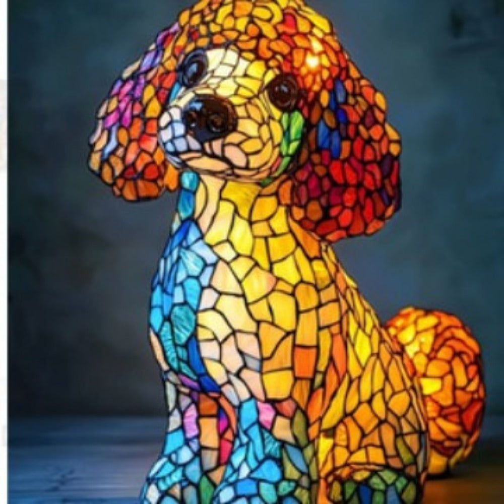 Lampe Chien Pudel, style élégant, intérieur et terrasse décorative