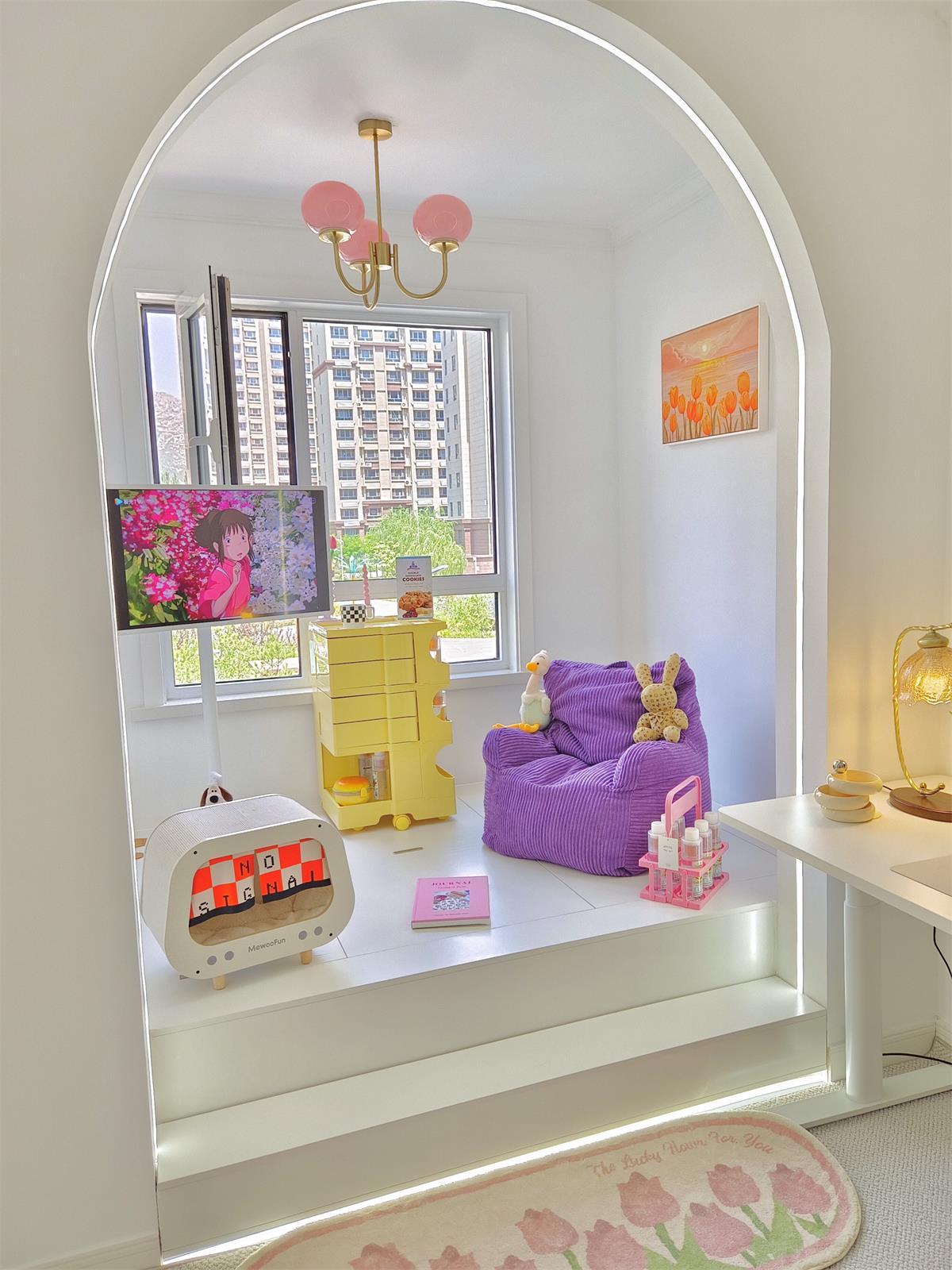 Lumora – Lustre Moderne en Verre Blanc, Salon, Design Doux