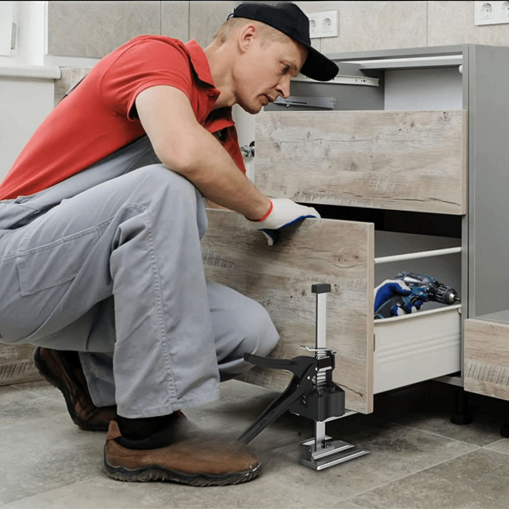 Outil de levage manuel 150 kg en acier inoxydable pour positionnement, installation, sol, porte et fenêtre