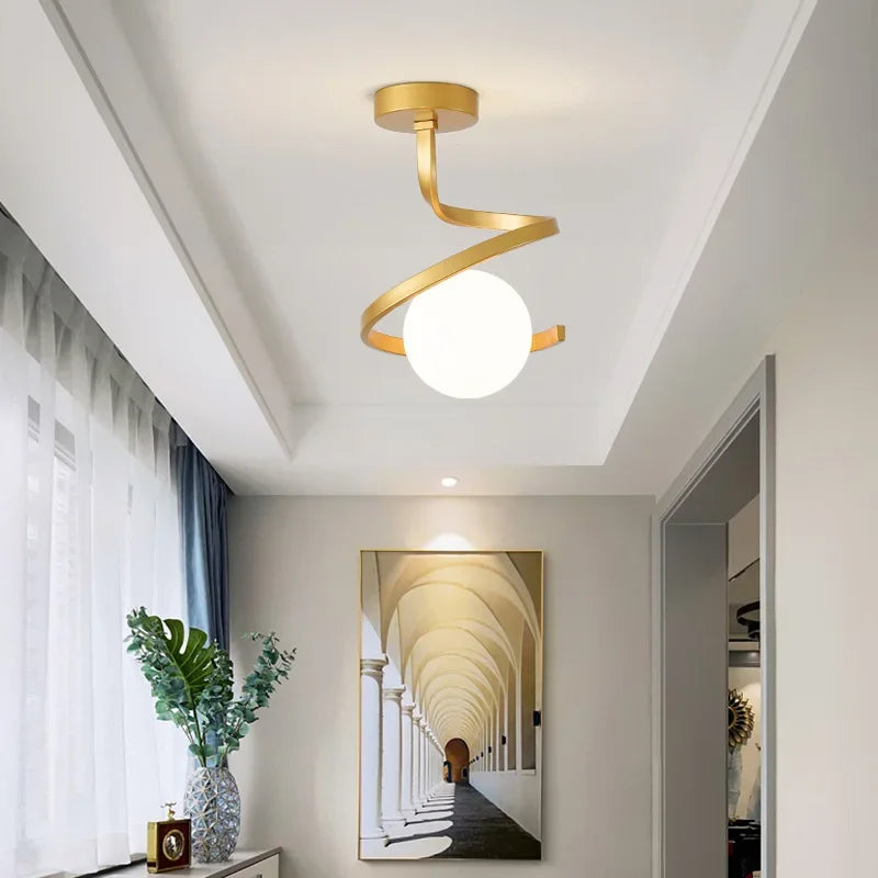 Lumivara – Plafonnier LED Moderne Salon Blanc Élégant