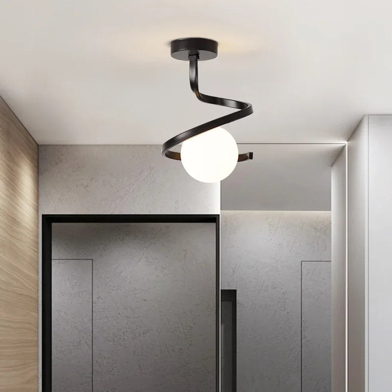 Lumivara – Plafonnier LED Moderne Salon Blanc Élégant