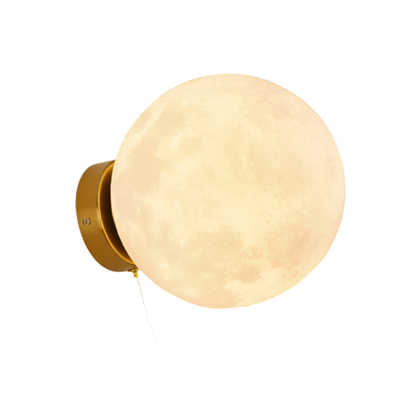 MoonVoyage – Lampe Murale Astronaute en Forme de Lune