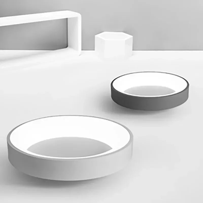 Luminara – Plafonnier LED Moderne Rond Finition Blanc Salon