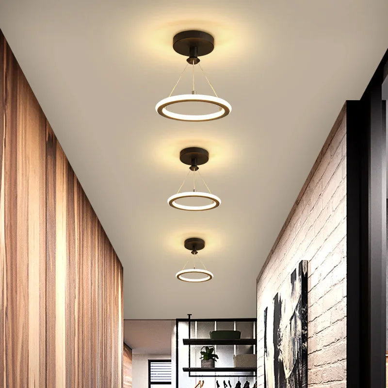 Virela – Applique LED Moderne Entrée Intérieur Noir
