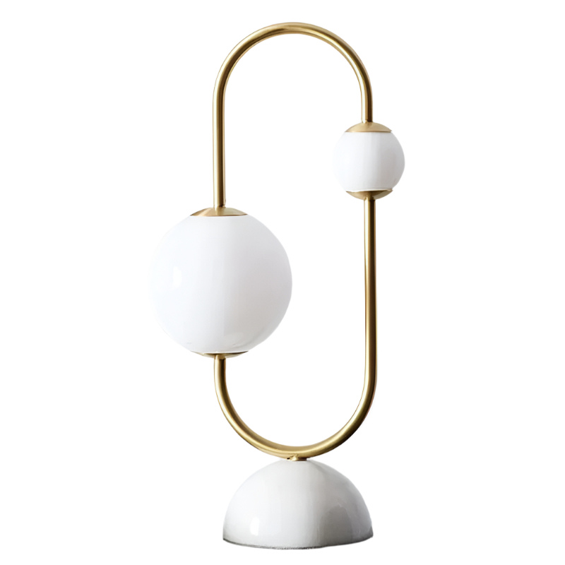 Ardélia – Lampe de Table LED Minimaliste Blanche pour Salon