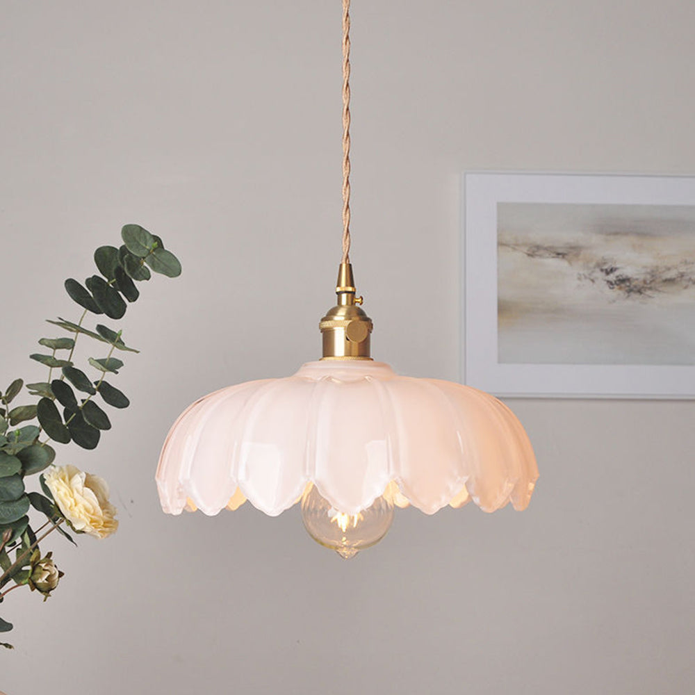 Florina – Suspension Vintage en Forme de Fleurs, Salon, Rose