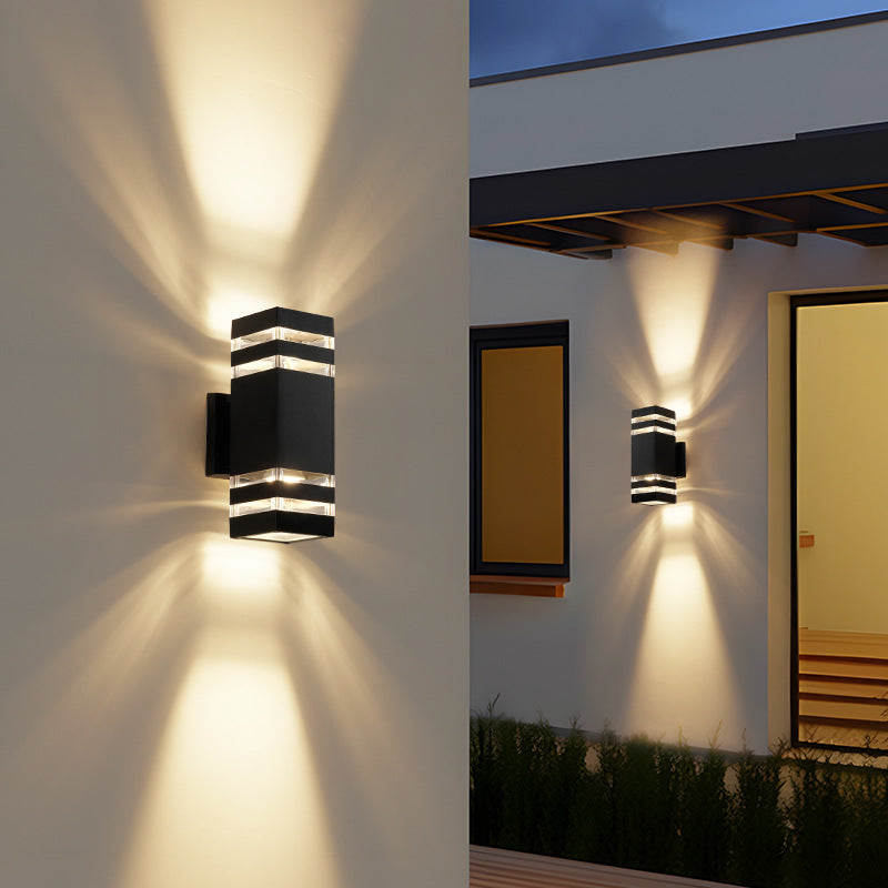 LED extérieure lumière chaude design moderne aluminium étanche pour jardin et terrasse