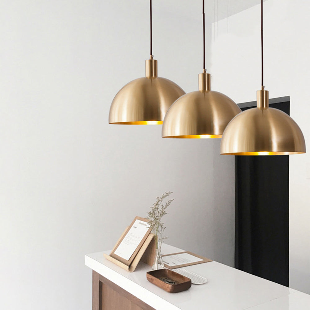 Luminara – Suspension LED Classique Laiton Doré Salon