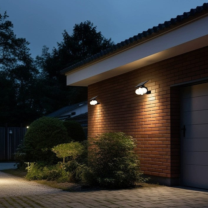 Design moderne minimaliste solaire extérieur lumière chaude étanche pour jardin et terrasse