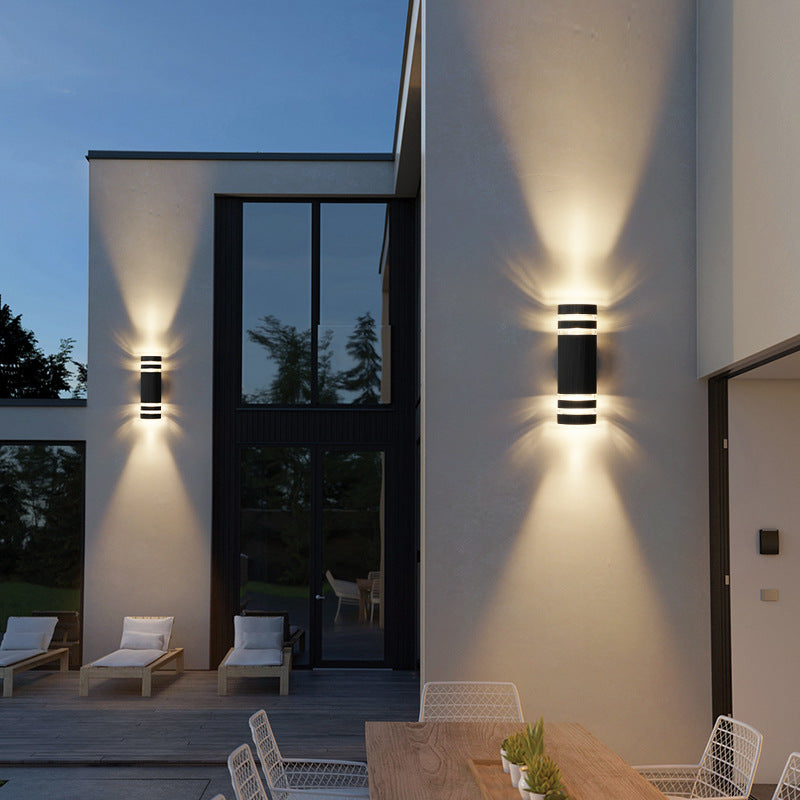 LED extérieure lumière chaude design moderne aluminium étanche pour jardin et terrasse