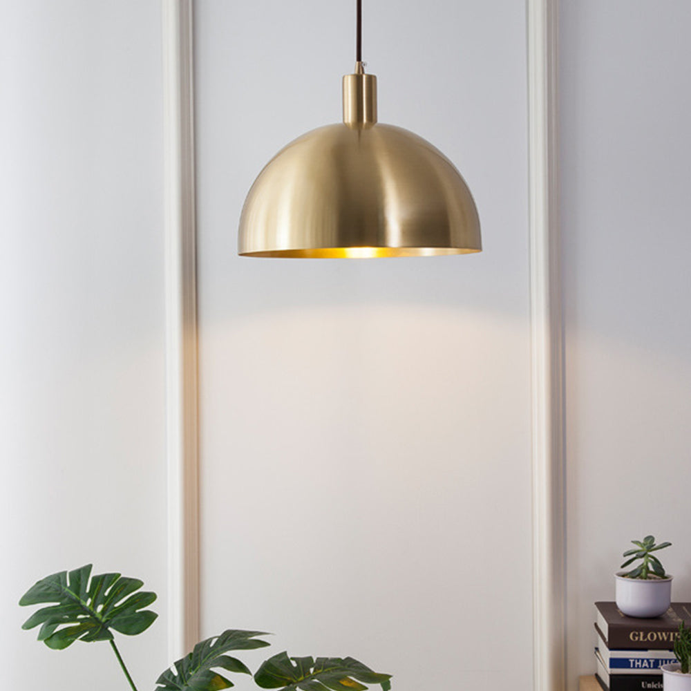 Luminara – Suspension LED Classique Laiton Doré Salon