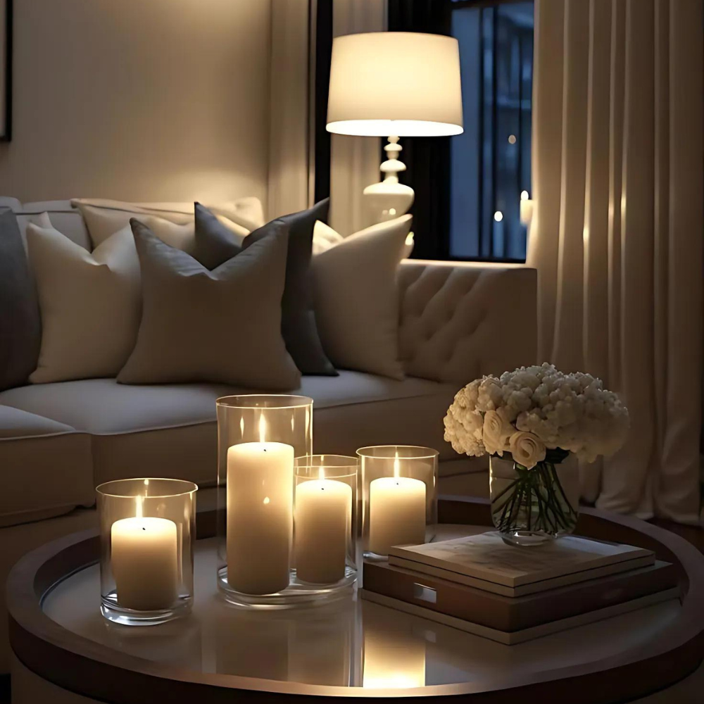 Bougies LED modernes avec télécommande