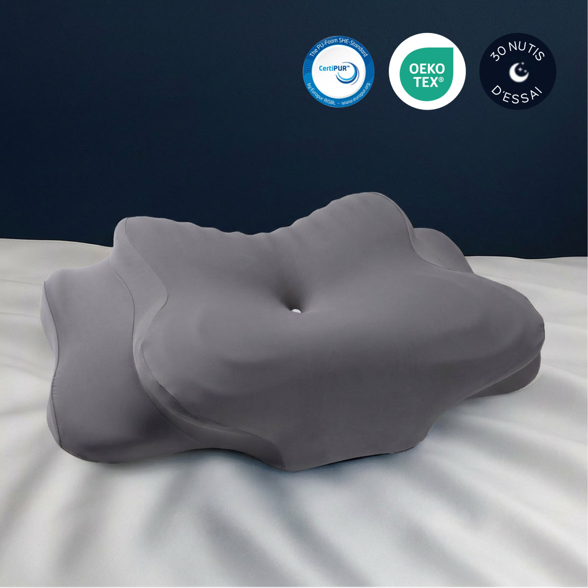Oreiller Ergonomique | Soutien Mousse Mémoire, Régulation de Température 10