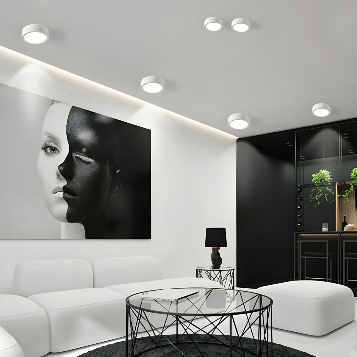 Plafonnier LED | Forme Cylindrique, Design Moderne 0