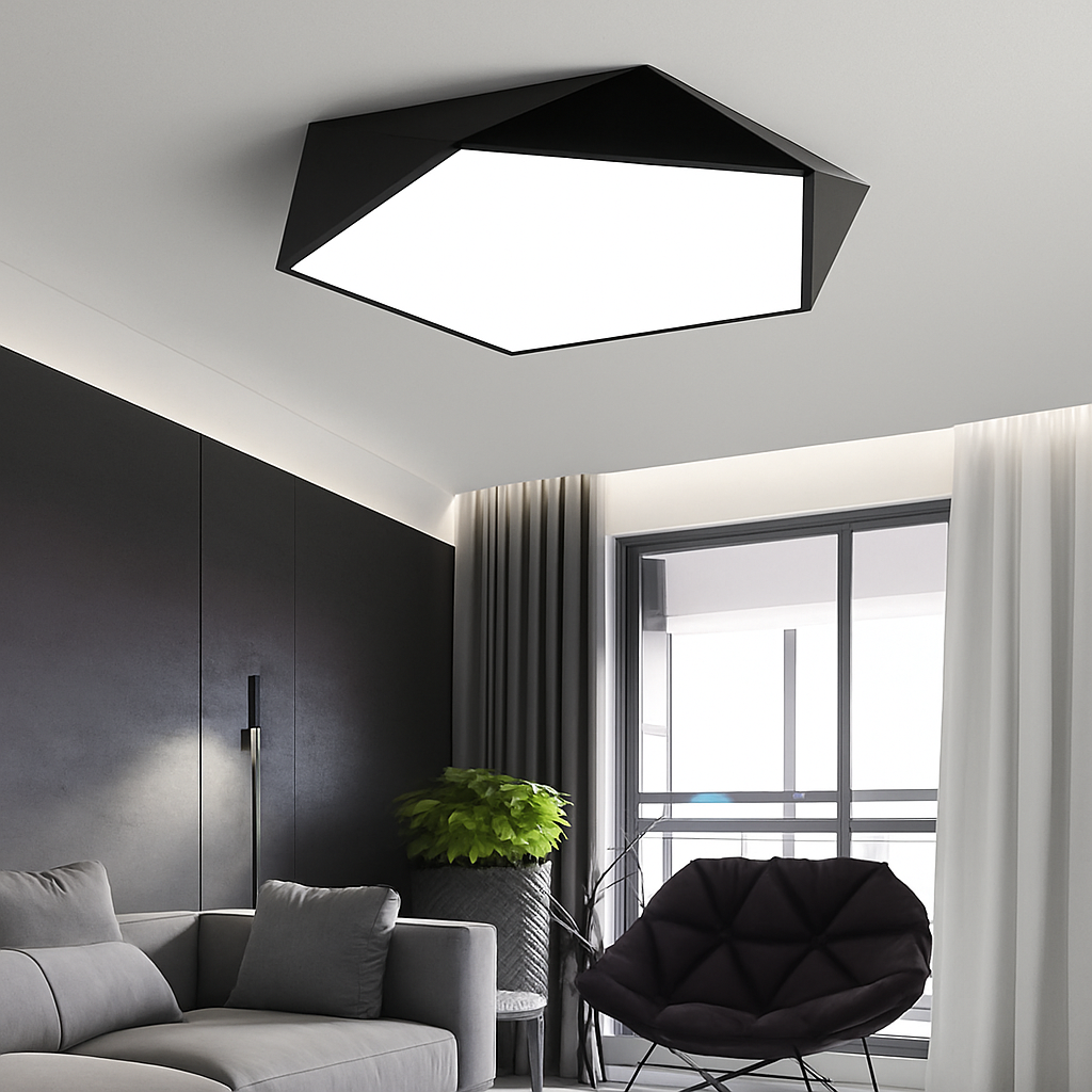 Plafonnier LED | Géométrique, Métal Peint Dimmable 2