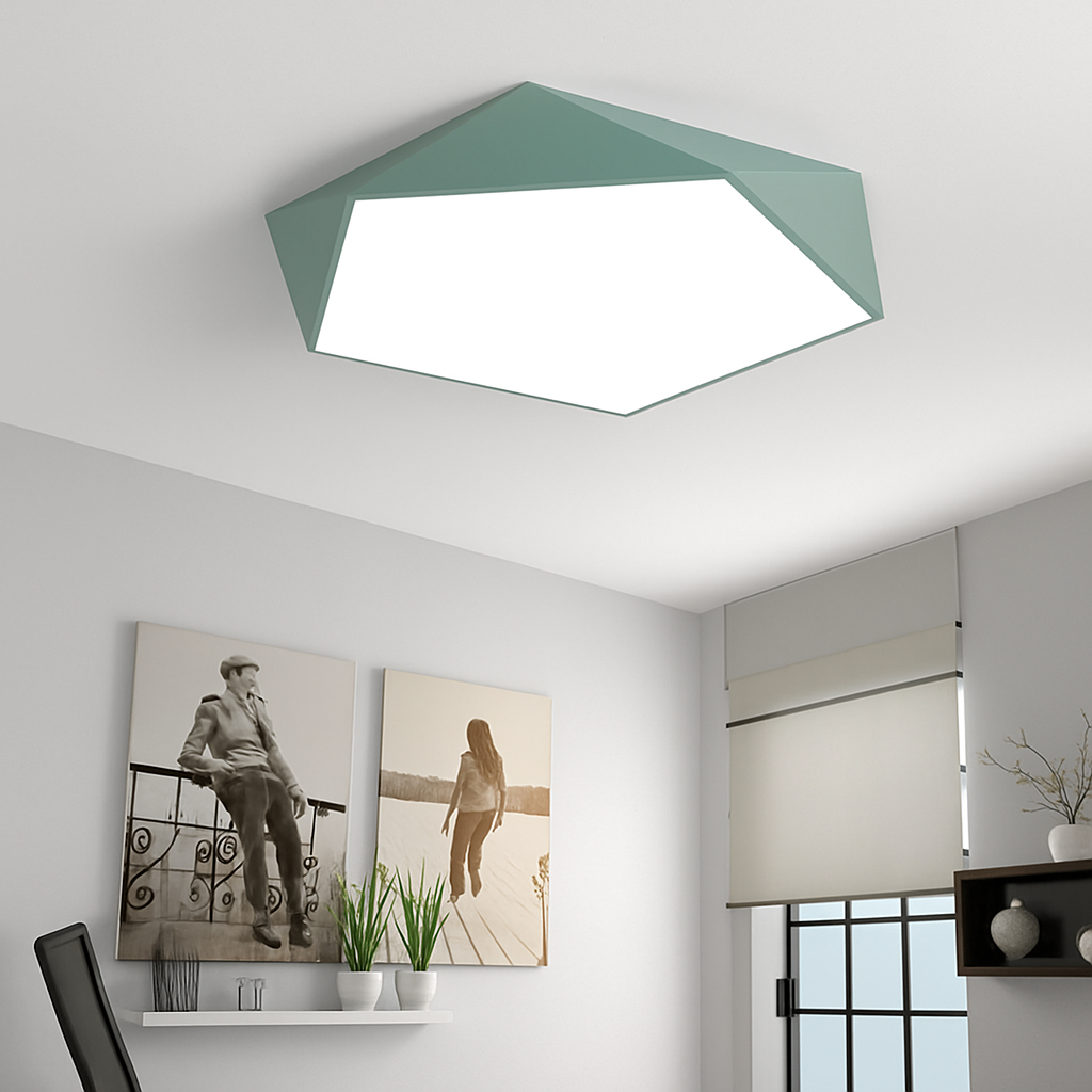 Plafonnier LED | Géométrique, Métal Peint Dimmable 3
