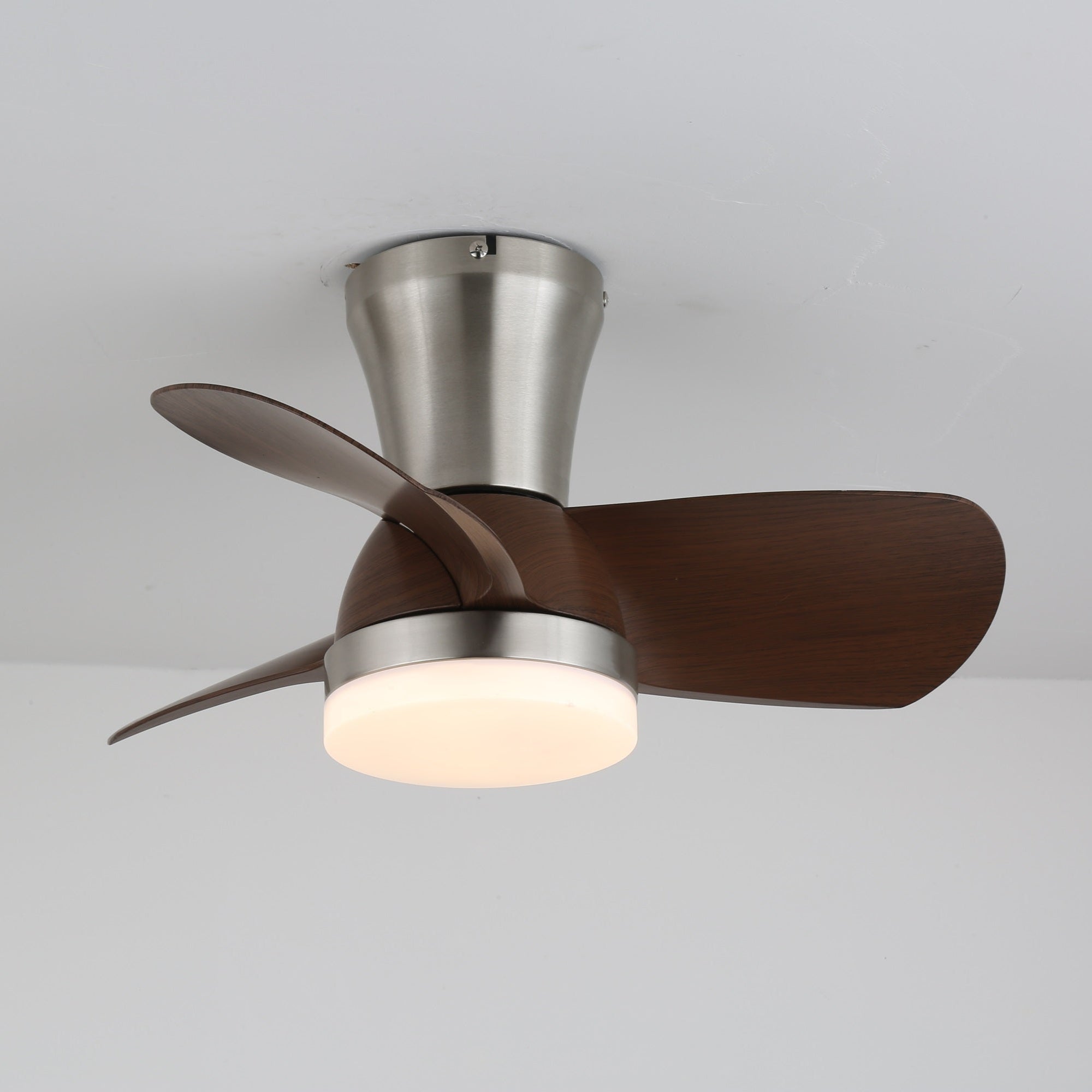 Plafonnier Ventilateur | Finition Bois Noyer, LED Intégrée 4