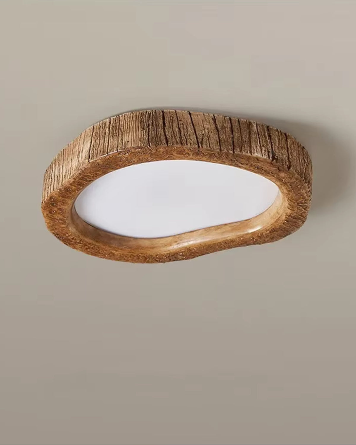 Plafonnier | Surface Aspect Bois, Forme Compacte 6