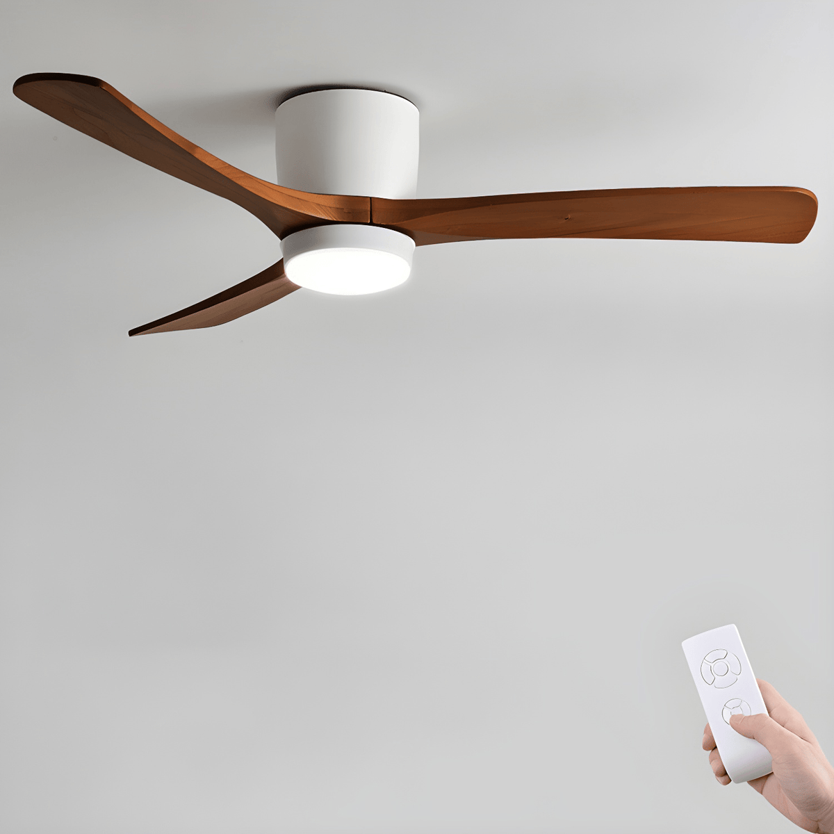 Plafonnier | Ventilateur En Bois, Style Nordique 11