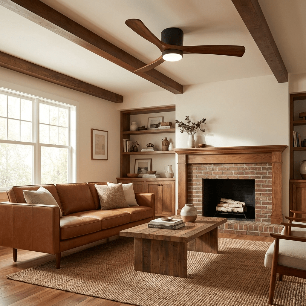 Plafonnier | Ventilateur En Bois, Style Nordique 3
