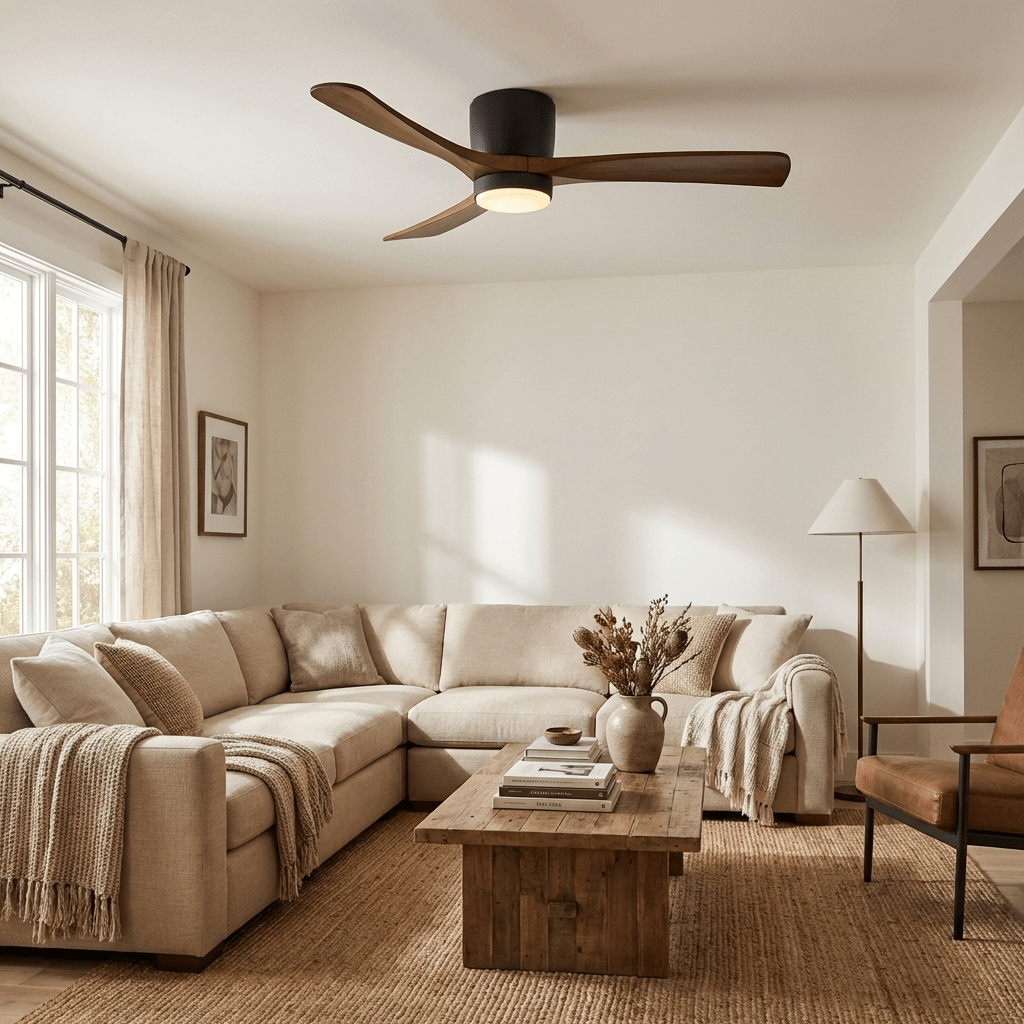 Plafonnier | Ventilateur En Bois, Style Nordique 4
