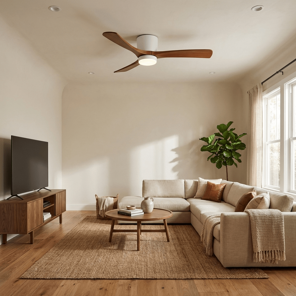 Plafonnier | Ventilateur En Bois, Style Nordique 7