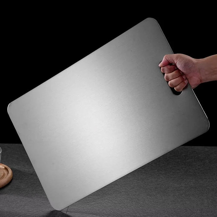 Planche à Découper Titan Supreme en Titane Médical Antibactérienne Professionnelle, Design Minimaliste Durable 0