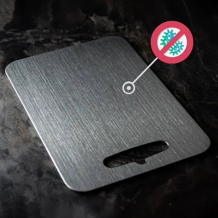 Planche à Découper Titan Supreme en Titane Médical Antibactérienne Professionnelle, Design Minimaliste Durable 4