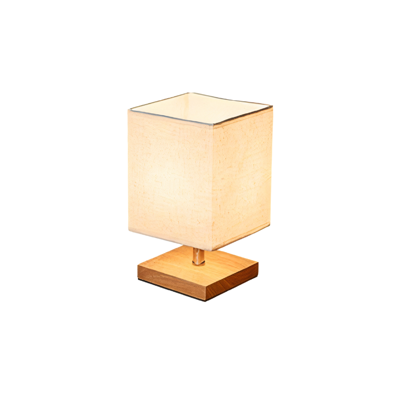 LinnenHout – Lampe de table minimaliste en bois et lin