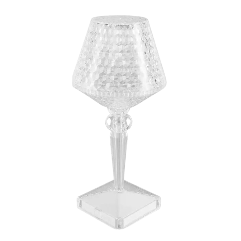 RadiantCrystal – Lampe de table LED en cristal avec trois niveaux de luminosité réglables