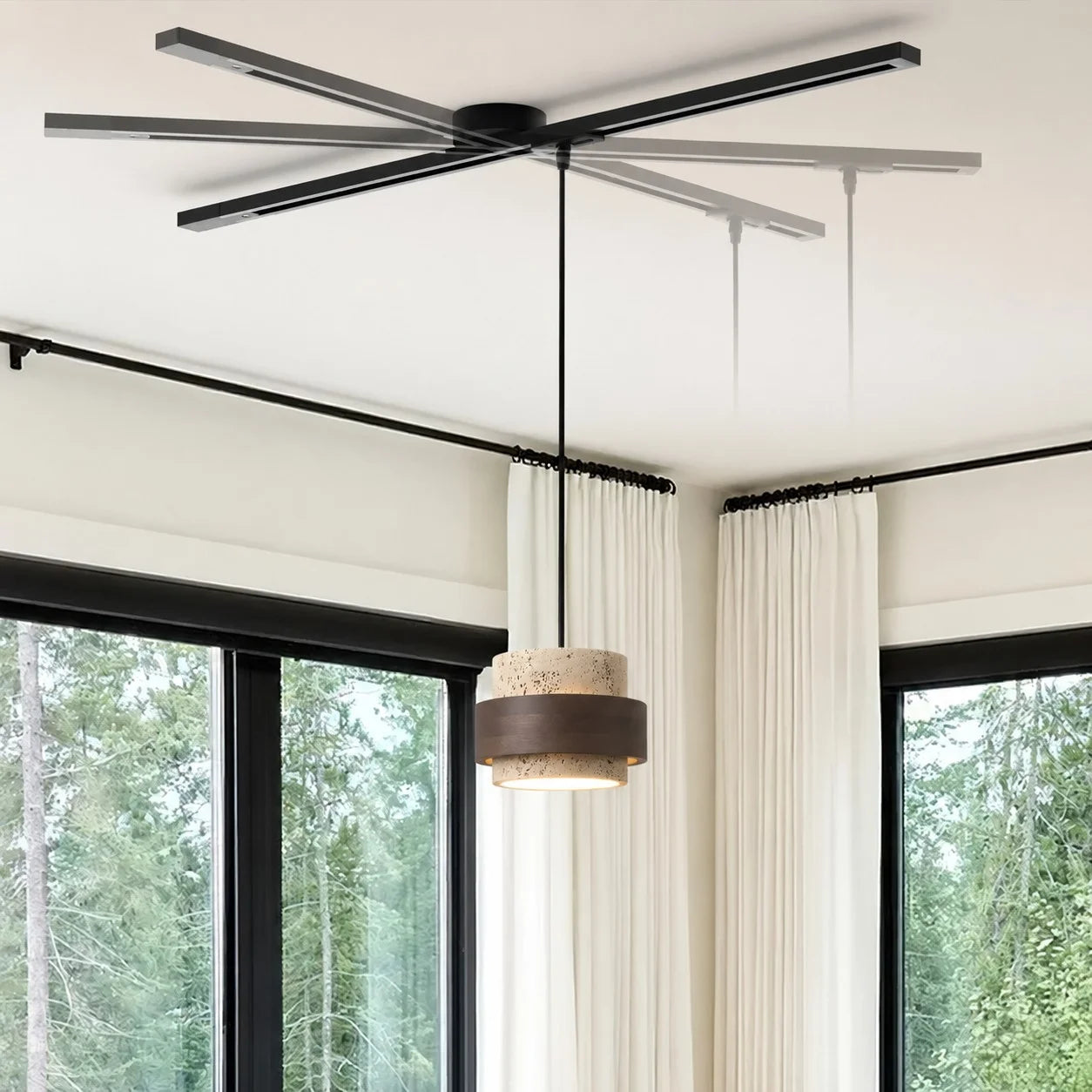 Rail Plafond | Mobile Rotatif, Système Modulable 2