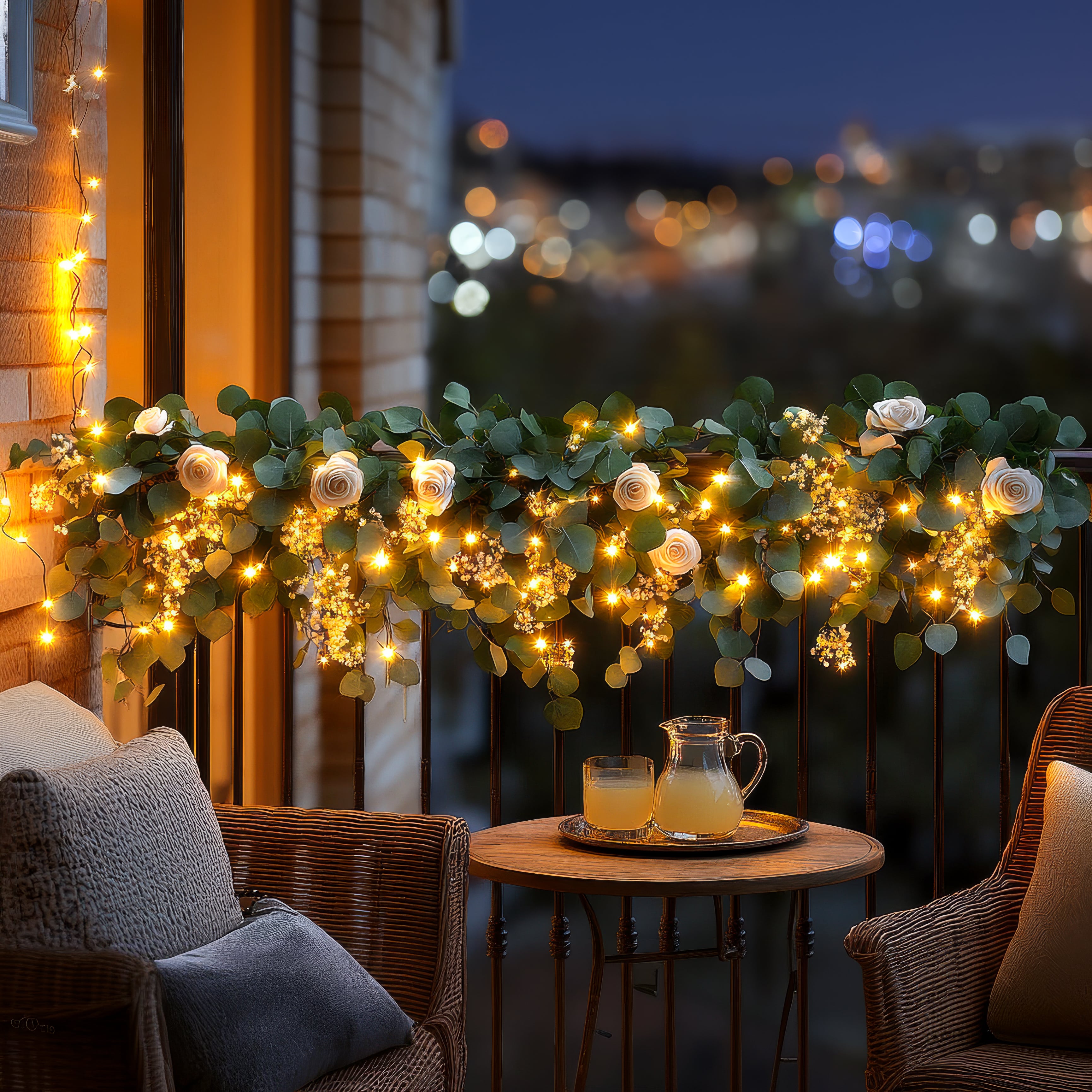 Lampe de couronne LED BlossomRose en rose – pour le salon ou la salle à manger