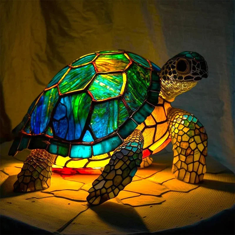 Lampe LED Tortue Océan, style marin, solaire pour jardin et terrasse