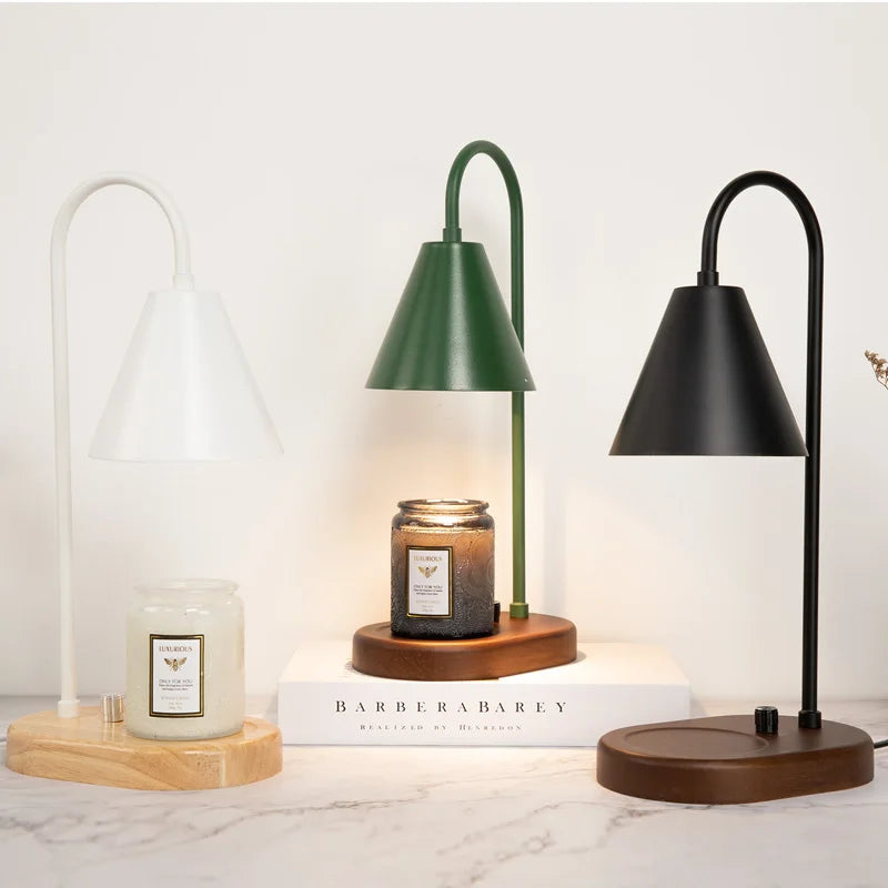 AromaGlow – Lampe parfumée décorative avec bougie pour salon blanc