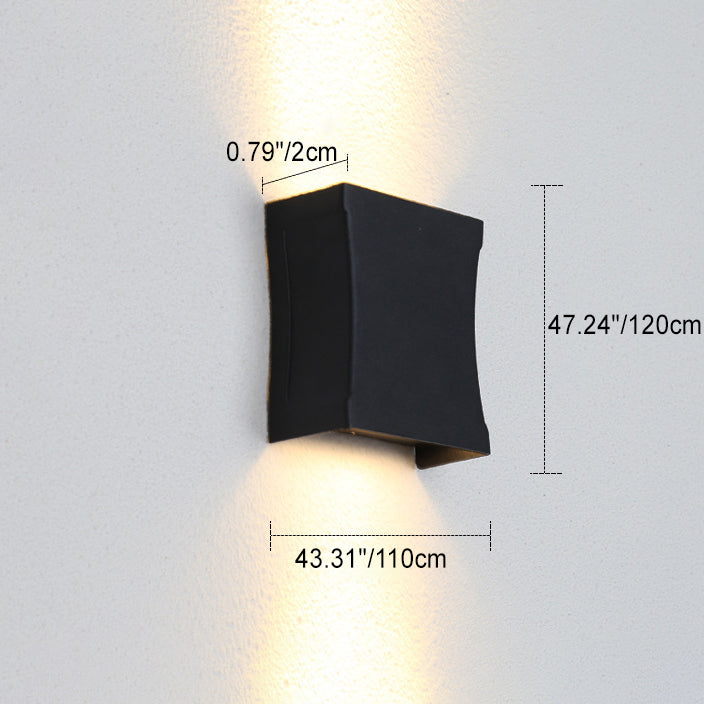 Applique murale LED extérieure design moderne lumière blanche chaude étanche jardin terrasse