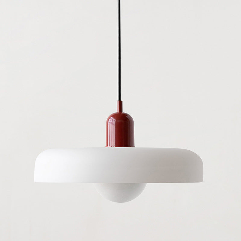 LuminoBau – Suspension Bauhaus en Verre Coloré, Design Moderne, Intérieur