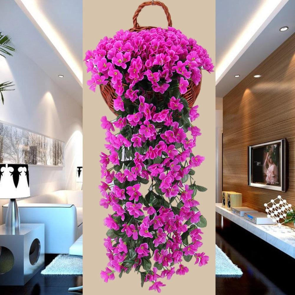 Fleurs d’Orchidée Artificielles | Guirlande Suspendue, Décoration Florale pour Maison et Événements